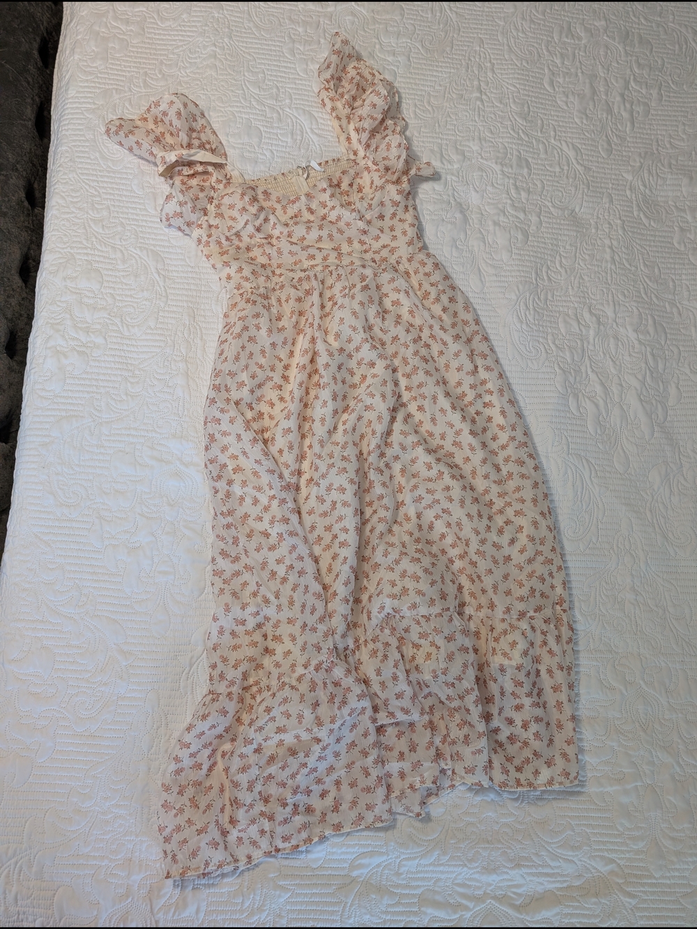 Altard state Floral Flutter Sleeve Dress
